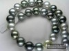 Schweres Perlen-Collier "Tahiti-Multicolor"